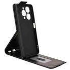For itel A90 Magnetic Vertical Flip Leather Phone Case with Buckle(Black) - 3