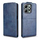For itel A90 Magnetic Vertical Flip Leather Phone Case with Buckle(Blue) - 2