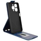 For itel A90 Magnetic Vertical Flip Leather Phone Case with Buckle(Blue) - 3