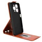 For itel A90 Magnetic Vertical Flip Leather Phone Case with Buckle(Brown) - 3