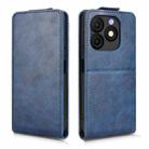 For itel Zeno 10 Magnetic Vertical Flip Leather Phone Case with Buckle(Blue) - 2