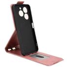 For itel Zeno 10 Magnetic Vertical Flip Leather Phone Case with Buckle(Rose Gold) - 3