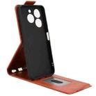 For itel Zeno 10 Magnetic Vertical Flip Leather Phone Case with Buckle(Brown) - 3