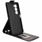 For itel City 100 Magnetic Vertical Flip Leather Phone Case with Buckle(Black) - 3