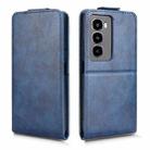 For itel City 100 Magnetic Vertical Flip Leather Phone Case with Buckle(Blue) - 2