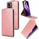 For itel City 100 Magnetic Vertical Flip Leather Phone Case with Buckle(Rose Gold) - 1