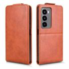 For itel City 100 Magnetic Vertical Flip Leather Phone Case with Buckle(Brown) - 2