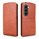 For itel A95 5G Magnetic Vertical Flip Leather Phone Case with Buckle(Brown) - 2