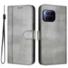 For T-Mobile REVVL 7 Pro 5G / T Phone 2 Pro 5G Line Splicing Buckle Retro Leather Phone Case(Grey) - 2