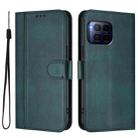 For T-Mobile REVVL 7 Pro 5G / T Phone 2 Pro 5G Line Splicing Buckle Retro Leather Phone Case(Dark Green) - 2
