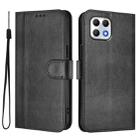 For T-Mobile REVVL 7 5G / T Phone 2 5G Line Splicing Buckle Retro Leather Phone Case(Black) - 2