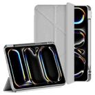 For iPad Pro 11 2024 WIWU 360 Rotation Magnetic Leather Tablet Case(Grey) - 1