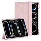 For iPad Pro 11 2024 WIWU 360 Rotation Magnetic Leather Tablet Case(Pink) - 1
