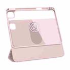 For iPad Pro 11 2024 WIWU 360 Rotation Magnetic Leather Tablet Case(Pink) - 2