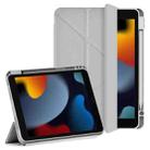 For iPad 10.2 2021 / 2020 / 2019 WIWU 360 Rotation Magnetic Leather Tablet Case(Grey) - 1