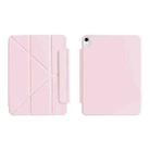 For iPad Air 11 2025 / 2024 WIWU Smart Magnetic Double-sided Clip Leather Tablet Case(Pink) - 1