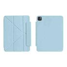 For iPad Air 13 2025 / 2024 / Pro 12.9 WIWU Smart Magnetic Double-sided Clip Leather Tablet Case(Blue) - 1