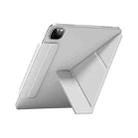 For iPad Air 13 2025 / 2024 / Pro 12.9 WIWU Smart Magnetic Double-sided Clip Leather Tablet Case(Grey) - 2