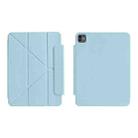 For iPad Pro 13 2024 WIWU Smart Magnetic Double-sided Clip Leather Tablet Case(Blue) - 1