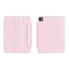 For iPad Pro 11 2024 WIWU Smart Magnetic Double-sided Clip Leather Tablet Case(Pink) - 1
