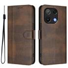 For UMIDIGI Note 90 Line Splicing Buckle Retro Leather Phone Case(Brown) - 2