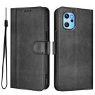 For UMIDIGI Power 7 Max Line Splicing Buckle Retro Leather Phone Case(Black) - 2