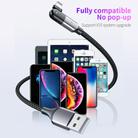 FXCL-WY0G 2.4A USB to 8 Pin 180 Degree Rotating Elbow Charging Cable, Length:1.2m(Grey) - 7