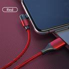 FXCL-WYA09 2.4A USB to 8 Pin 180 Degree Rotating Elbow Charging Cable, Length:2m(Red) - 10