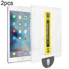 For iPad 9.7 2018 / 2017 2pcs Dust-Free Easy Install HD Tempered Glass Film - 1
