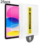 For iPad 2025 / 2022 25pcs Dust-Free Easy Install HD Tempered Glass Film - 1