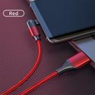 FXCM-WYA09 2.4A USB to Micro USB 180 Degree Rotating Elbow Charging Cable, Length:2m(Red) - 8