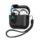 For AirPods 4 Automatic Pop-up Cover Holder Earphone Case with Switch Lock(Black) - 1