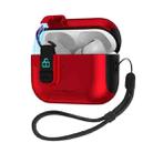 For AirPods Pro 2 Automatic Pop-up Cover Holder Earphone Case with Switch Lock(Red) - 1