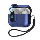 For AirPods Pro 2 Automatic Pop-up Cover Holder Earphone Case with Switch Lock(Dark Blue) - 1