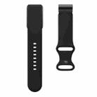 For WHOOP 4.0 Butterfly Buckle Silicone Watch Band(Black) - 3