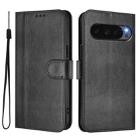 For Google Pixel 10 / 10 Pro / Pixel 9 / 9 Pro Line Splicing Buckle Retro Leather Phone Case(Black) - 2