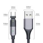 ZFXCT-WY0G 3A USB to USB-C / Type-C 180 Degree Rotating Elbow Charging Cable, Length:1.2m(Grey) - 9