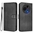For TCL 60 NxtPaper Line Splicing Buckle Retro Leather Phone Case(Black) - 2