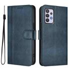 For Samsung Galaxy A32 5G / M32 5G Line Splicing Buckle Retro Leather Phone Case(Dark Blue) - 2