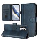 For Samsung Galaxy A52 4G / 5G Line Splicing Buckle Retro Leather Phone Case(Dark Blue) - 2