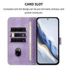 For Samsung Galaxy S20 Ultra Line Splicing Buckle Retro Leather Phone Case(Purple) - 3