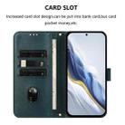 For OnePlus Nord N30 SE Line Splicing Buckle Retro Leather Phone Case(Dark Green) - 3