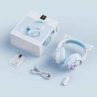 ONIKUMA B5 RGB BT / Wired / 2.4G Fox Shaped Headphones(White Blue) - 2