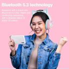 ONIKUMA B5 RGB BT / Wired / 2.4G Fox Shaped Headphones(Pink Blue) - 2
