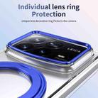 For Xiaomi Mix Fold 4 Integrated Ice-feel High-transparency 360-Degree Rotating Stand MagSafe Folding Phone Case(Blue) - 3