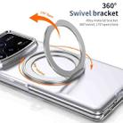 For Xiaomi Mix Fold 4 Integrated Ice-feel High-transparency 360-Degree Rotating Stand MagSafe Folding Phone Case(Silver) - 2