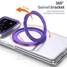 For Xiaomi Mix Fold 4 Integrated Ice-feel High-transparency 360-Degree Rotating Stand MagSafe Folding Phone Case(Violet) - 2