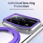 For Xiaomi Mix Fold 4 Integrated Ice-feel High-transparency 360-Degree Rotating Stand MagSafe Folding Phone Case(Violet) - 3