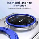 For Huawei Mate X5 Integrated Ice-feel High-transparency 360-Degree Rotating Stand MagSafe Folding Phone Case(Blue) - 3