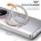 For Huawei Mate X5 Integrated Ice-feel High-transparency 360-Degree Rotating Stand MagSafe Folding Phone Case(Silver) - 2
